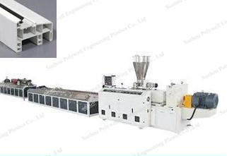 PVC Profile Plastic Frame Production Line For Window And Door PVC Profile Extruder Machine